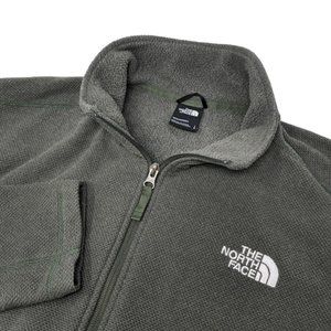The North Face Jacket Men's Large Green Midweight Full Zip Polyester Pockets TNF